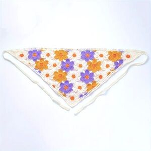 Anthropologie Floral Crochet Hair Scarf - NWT